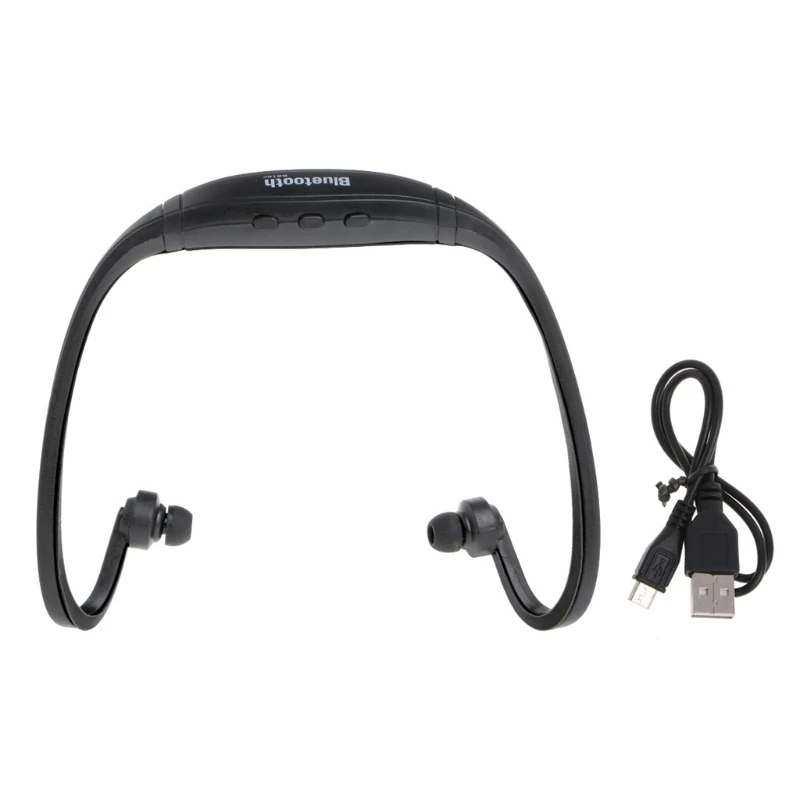 Bluetooth гарнитура спортивные музыкальные наушники с TF слотом FM радио для