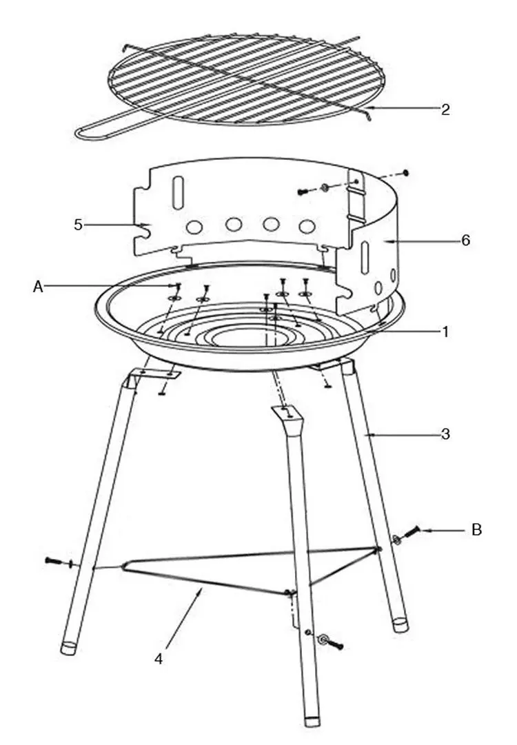 14 &quotкруглая садовая стальная портативная барбекю-гриль с древесным углем для