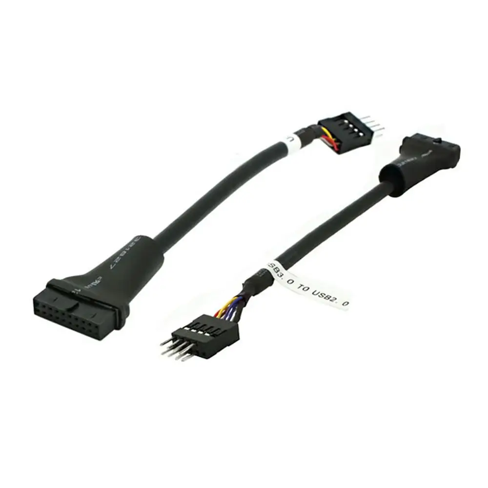 Материнская плата 9-контактный USB 2 0 джемпер к 3 20Pin адаптер 20-контактный