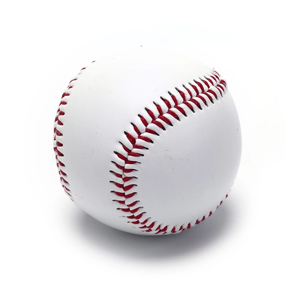 

1Pc 9" baseballs pvc upper rubber inner soft hard balls softball training exercise