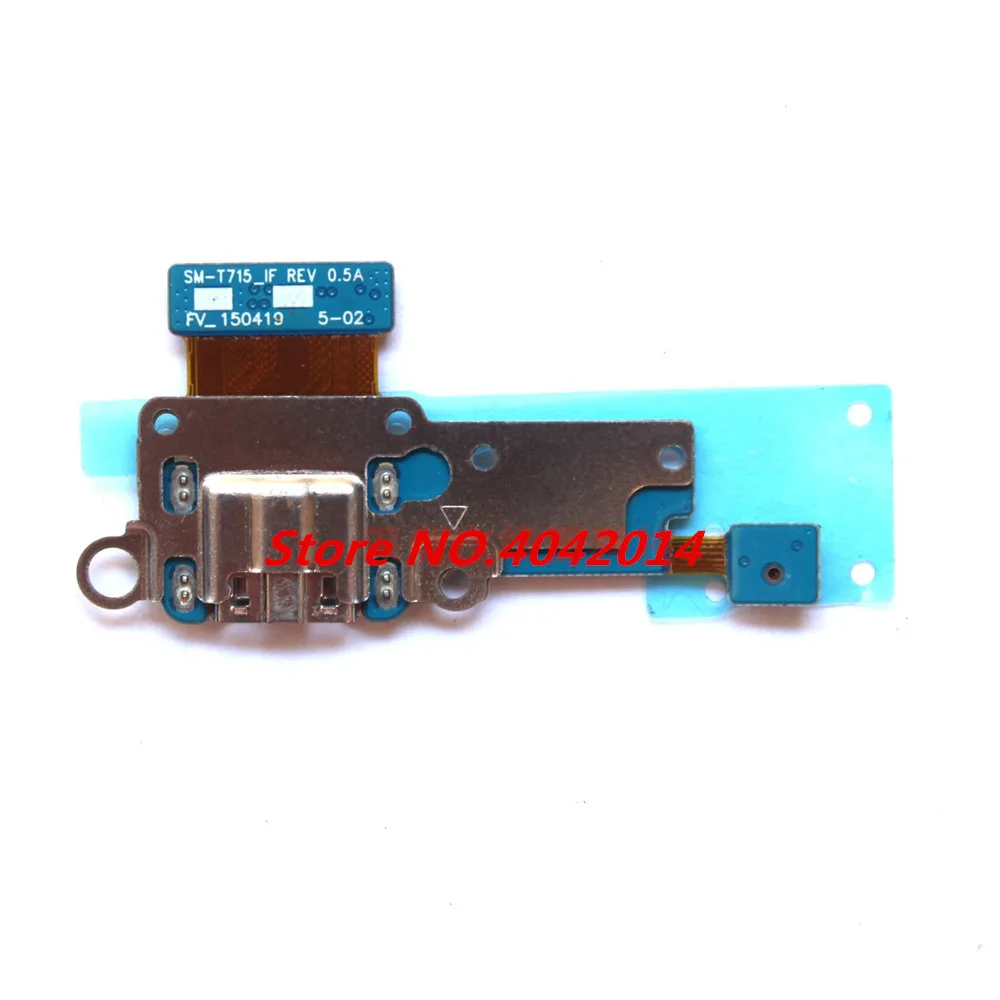 1 шт. зарядка через usb порта модуля+ Микрофон шлейф для samsung T715 T715C Зарядное устройство Замена разъема Sparts