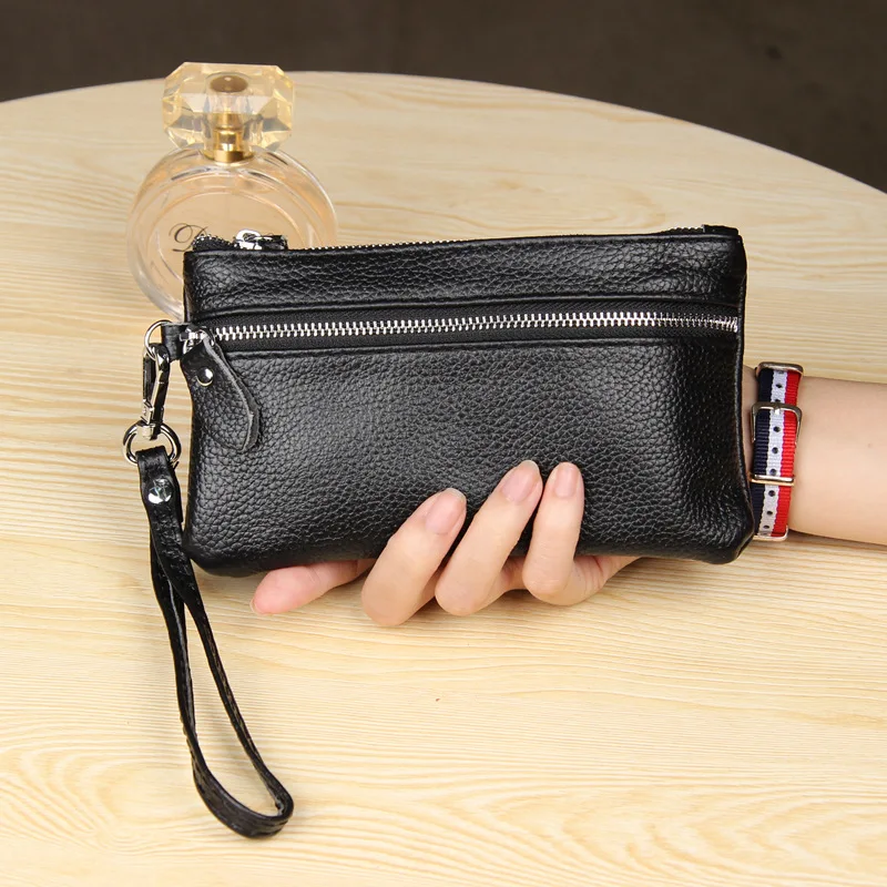 

Fashion Key Bag Pu Leather Hand Bag Multi-functional Lychee Pattern Mobile Phone Bag Small Bag Hot Sale