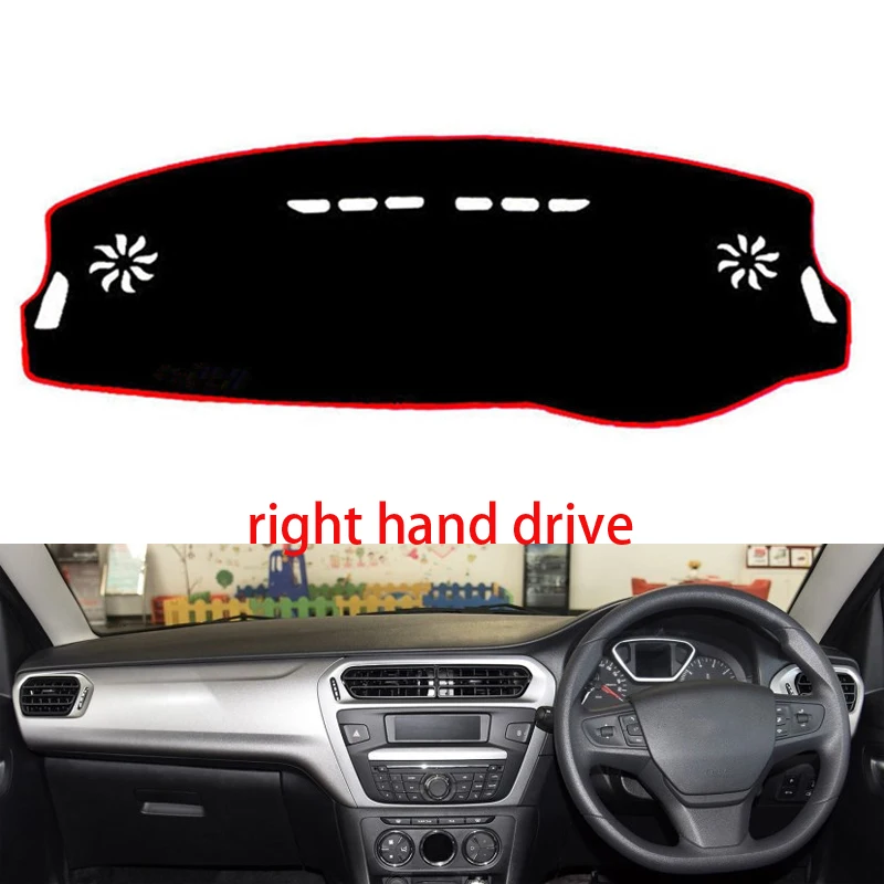 Крышка приборной панели автомобиля коврик для citroen ailice 2014 2015 2019 правый руль Dashmat Pad
