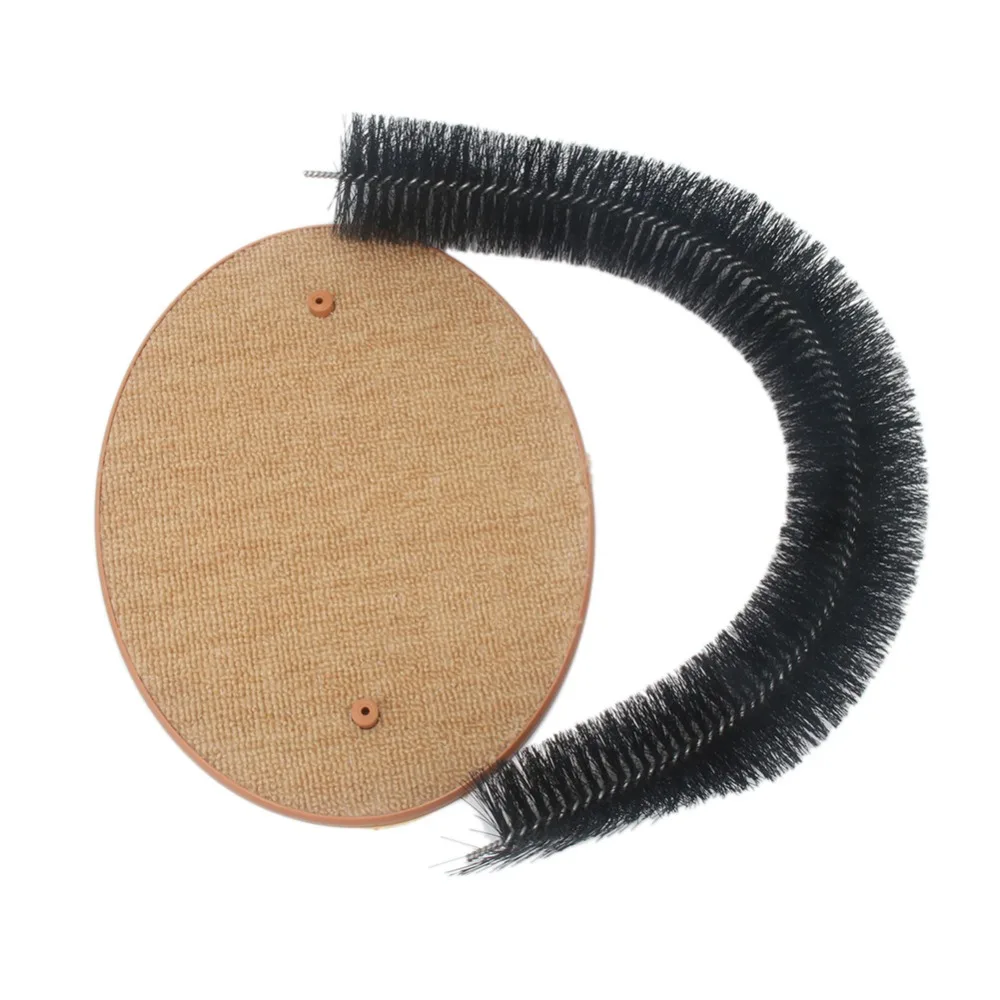 Arch Shape Cat Toy Self-Groomer and Massage Plastic Bristles Brush Hair Deshedding Catnip jouet chat | Дом и сад