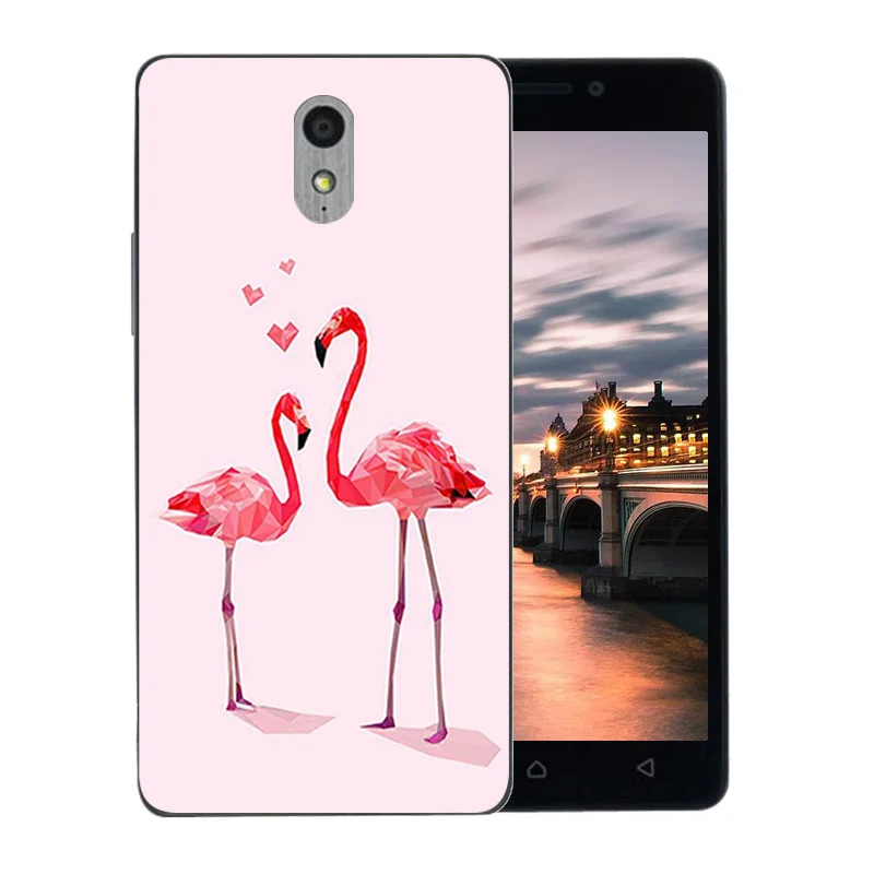 Новый роскошный мягкий силиконовый чехол для Lenovo P1M Vibe Flamingos с узором из ТПУ Для a40