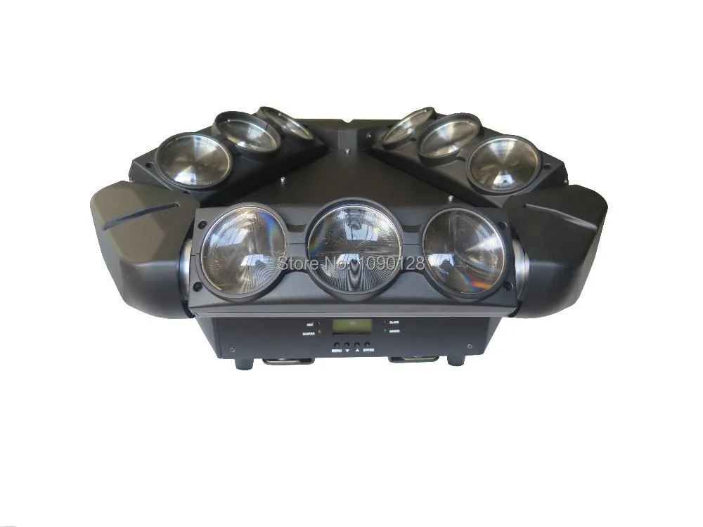 2 шт./лот 9x10 Вт LED Паук луч бар перемещающаяся головка/сумасшедший 9/RGBW 1/Quad/три