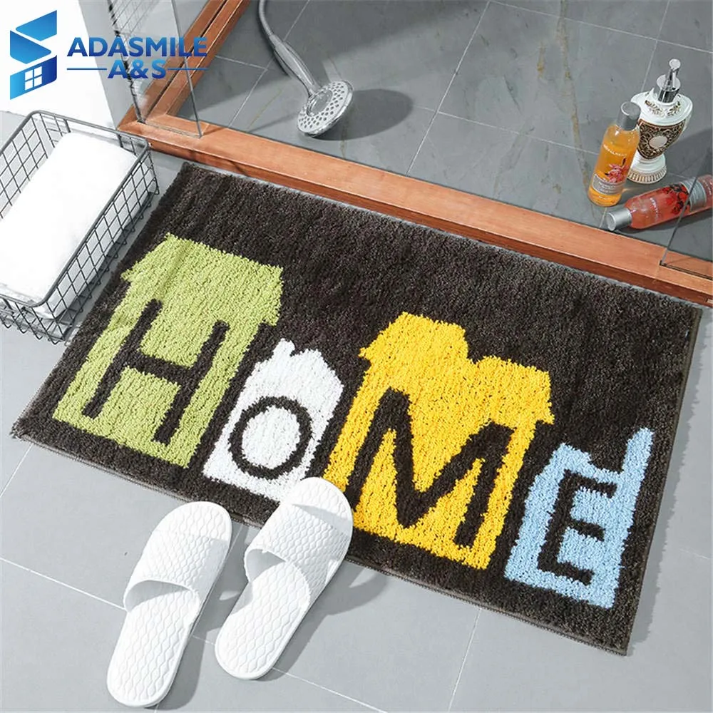 Модный домашний коврик для входной двери с принтом флокированные коврики