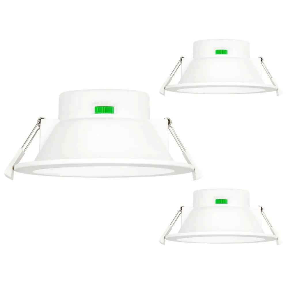 3 Lamps 4 дюйма с регулируемой яркостью 12 Вт светодиодный Белый Круглый утопленные потолочные светильники IP44 светильники для ванной комнаты регулируемое освещение цветное отверстие 120-140 мм - Испускаемый цвет: 3 Lamps