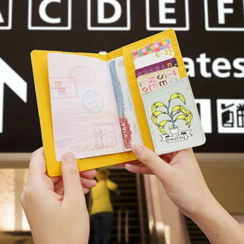 Bentoy симпатичный женский Дорожный Чехол для паспорта кошелек держатель