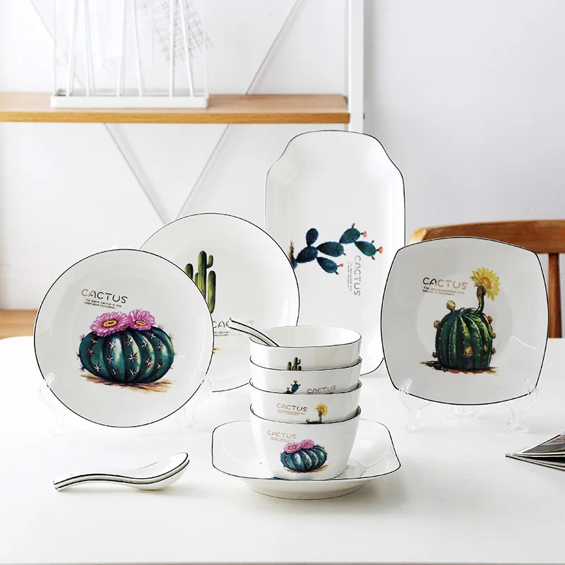 4 шт. японская керамическая посуда для растений домашняя с высокой костью