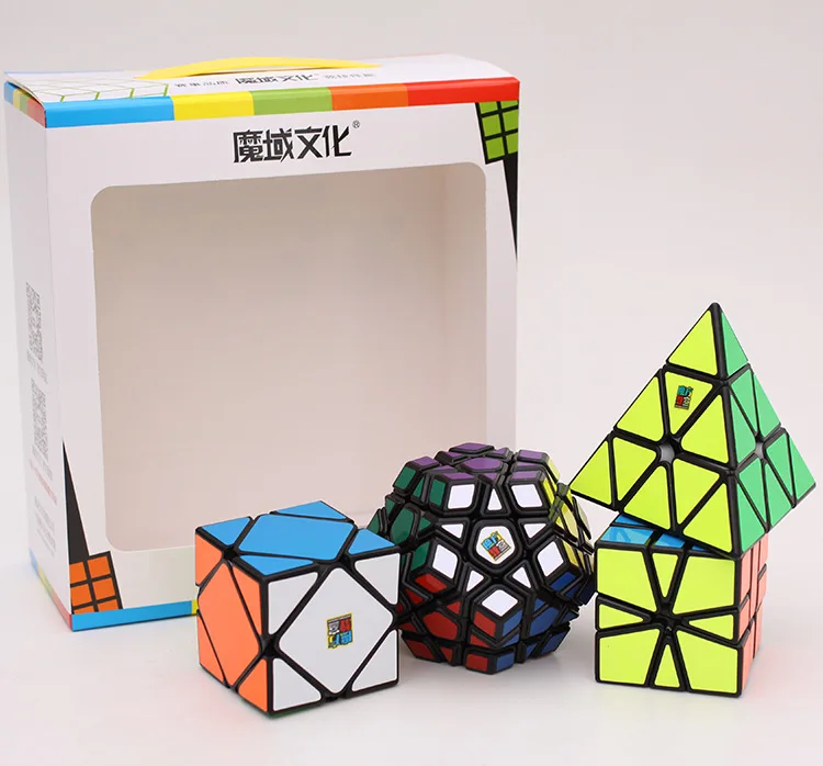 4 шт./компл. Moyu Mofangjiaoshi Cubing классная необычная форма кубик набор волшебный куб для