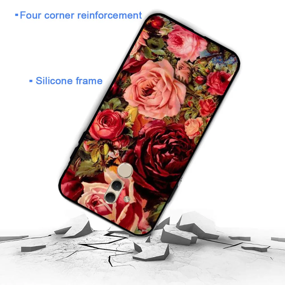 YIMAOC Цветок Пион на вазе мягкий чехол для huawei Y5 Y6 Y7 Prime Y9 mate 10 20 Lite Pro Nova 2i 3 3i 4 |
