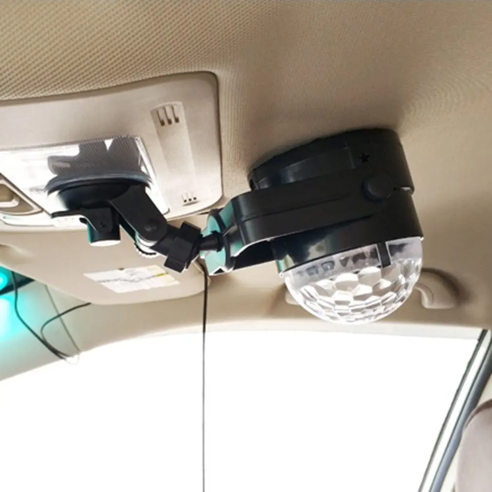 USB RGB LED диско-шар DJ Вечеринка световой эффект удаленный звук активированный