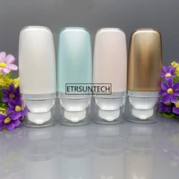 50pcs 30ml 50ml airless bottle cosmetic mildy wash cream packing bottle empty bb suncream squeeze bottle airless tube f2567