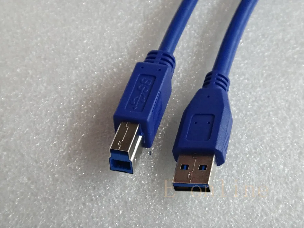 Высококачественный синий USB 3 0 кабель Супер Скоростной AM To BM для передачи данных M