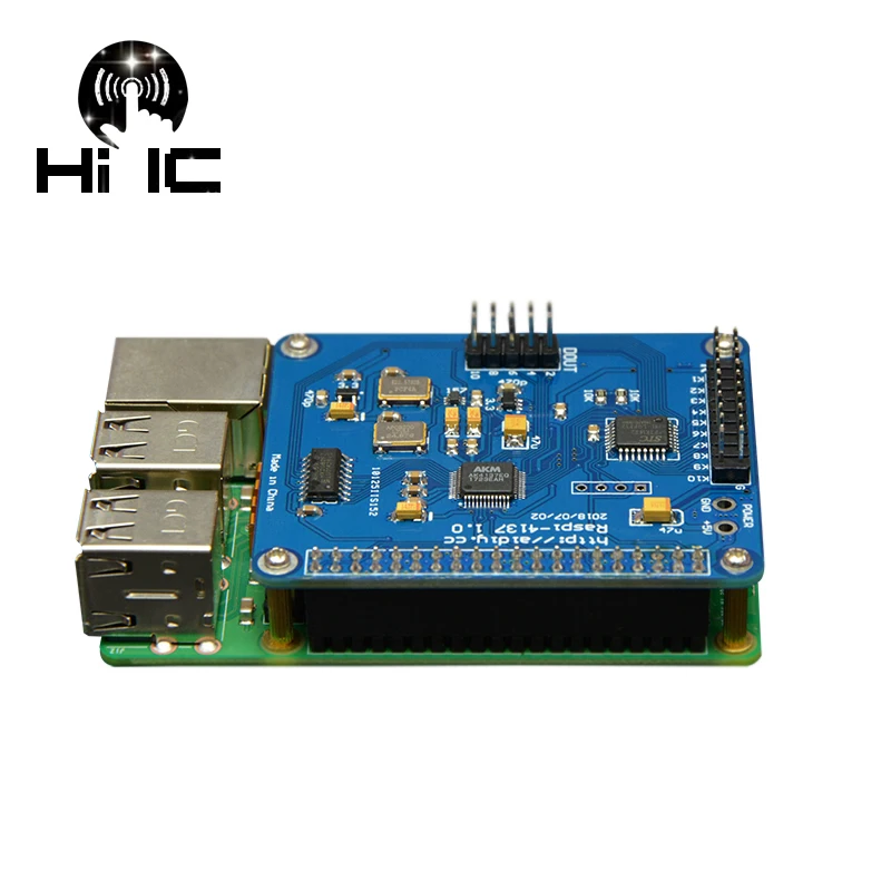 AK4137 Raspberry Pi IIS DAC декодер плата цифровой плеер сетевой плеер Поддержка ies 32 бит 384K DSD256 для Raspberry Pi 2B 3B 3B