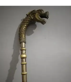 Латунь чистая медь старое Цин Мин китайское долговечность дракона лошади голубя