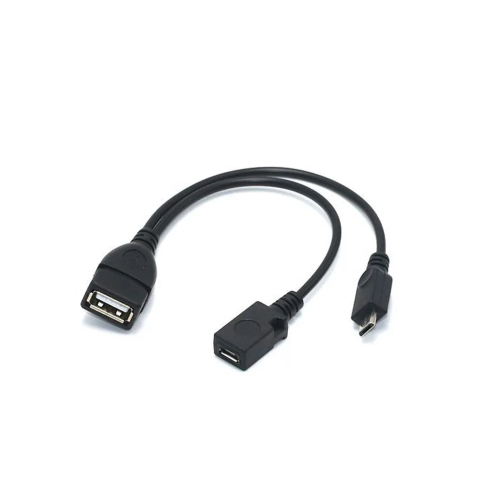 2 в 1 OTG Micro USB Host Power Y сплиттер адаптер к 5 Pin Мужской Женский кабель|Кабели USB| |