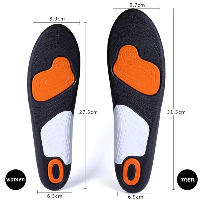 Orthotic Shoe Insoles Comfort Gel for Men Women Plantar Fasciitis Inserts with Arch Support Relieve Flat Feet Foot Pain | Обувь