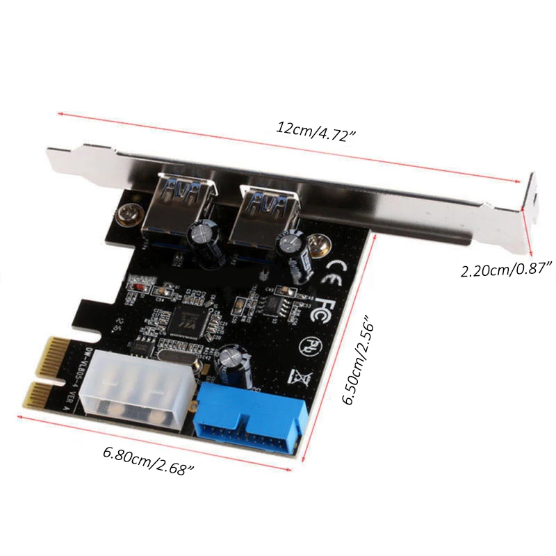 PCI Express USB 3 0 2 порта передняя панель с 4 контактным и 20 адаптером для карт