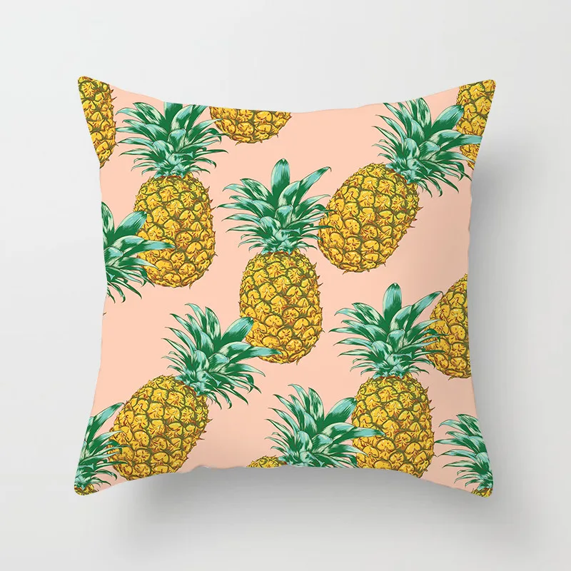 

Fuwatacchi Various Color Cushion Cover Pink Yellow Pineapple Pillowcase Decor Home Sofa Chair Car Decoration Linen Pillow Covers