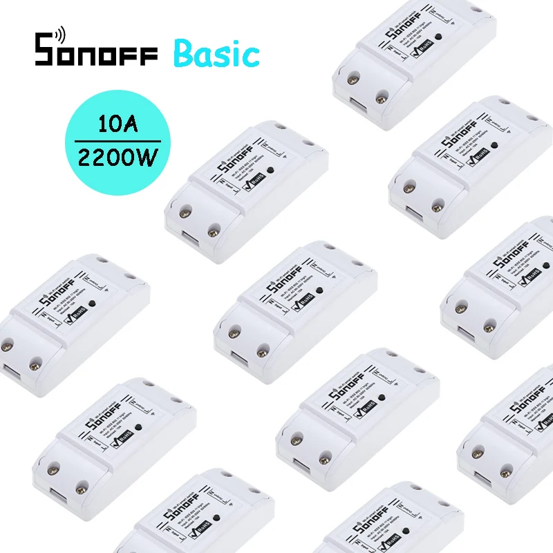 2/3/4/5/6/8/10 шт SONOFF основной Wifi переключатель для Alexa Google Home APP таймер беспроводной