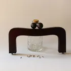 22 см материал из массива дерева деревянная рамка под кошелек детали сумки Obag Ручка DIY аксессуары винтажная новая ручка для сумки с застежкой