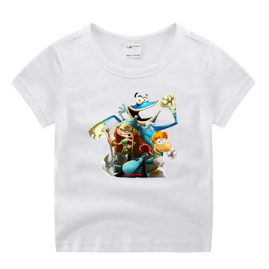 Одежда для маленьких мальчиков Rayman Legends забавная Футболка с принтом персонажей