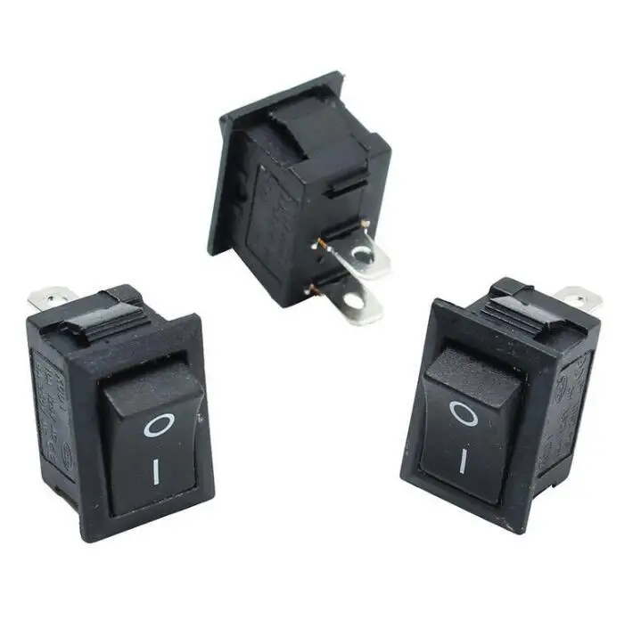 5 шт. 15*21 Мини Переключатель 6A 10A 250V KCD1 101 2Pin оснастки кнопка вкл/выключения