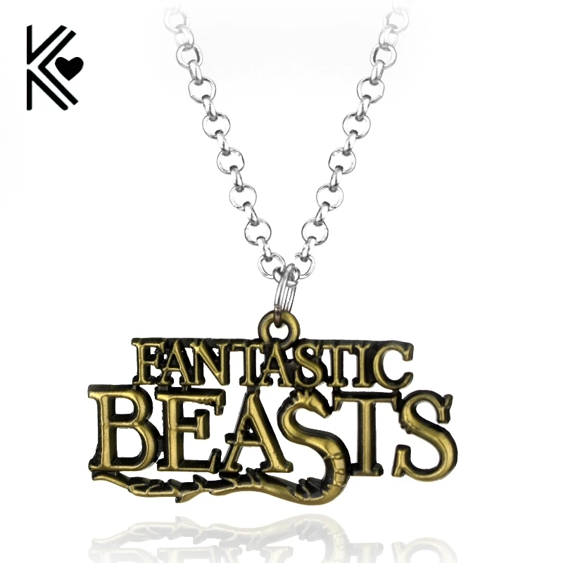 Металлическое ожерелье с логотипом Фантастические звери и где найти|cosplay jewelry|metal