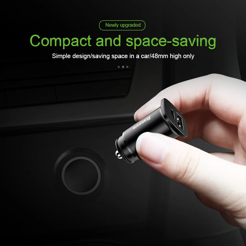 baseus 30w car charger usb c pd fast charger for iphone 11 pro max quick charge 4 0 3 0 phone charger for xiaomi huawei samsung free global shipping