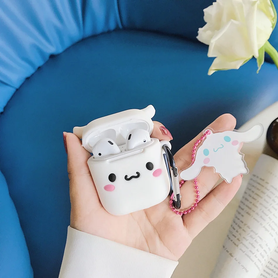 Чехол для наушников AirPods милый чехол Cinnamoroll Melody koomi Purin Frog s Apple Airpods мультяшный