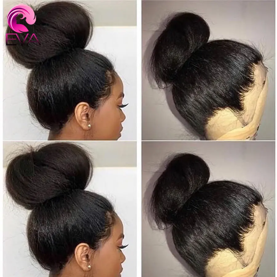 Эва волосы 13х6 кружева передние человеческие парики для женщин яки прямые