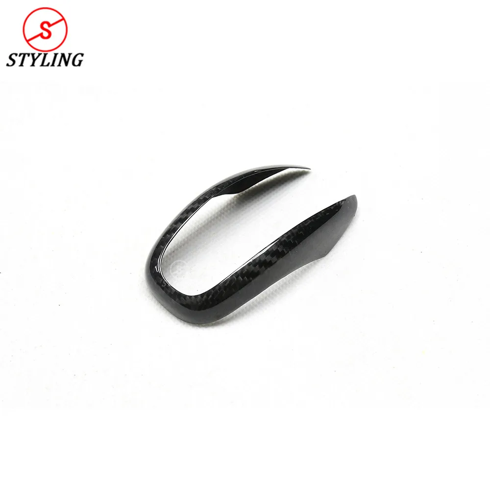 Control shifter knob cover For Alfa Romeo Carbon Fiber Gear shift Car Handle Sticker interior trim LHD Only | Автомобили и