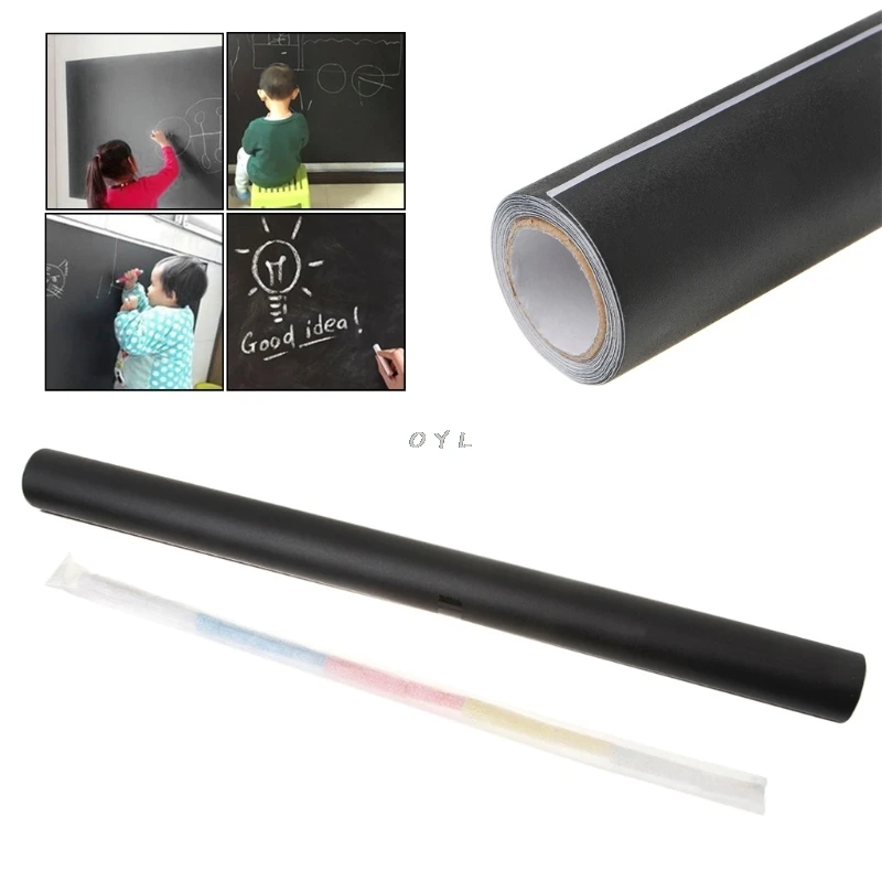 

Creative Novelty 45*200 cm Environmental Blackboard Chalk Board Sticker Wall Sticker For School and Office