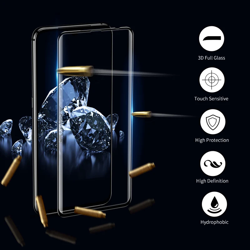 Закаленное стекло SmartDevil Diamond изогнутое для Xiaomi Mi 9 / 8 SE Pro защита экрана HD полное