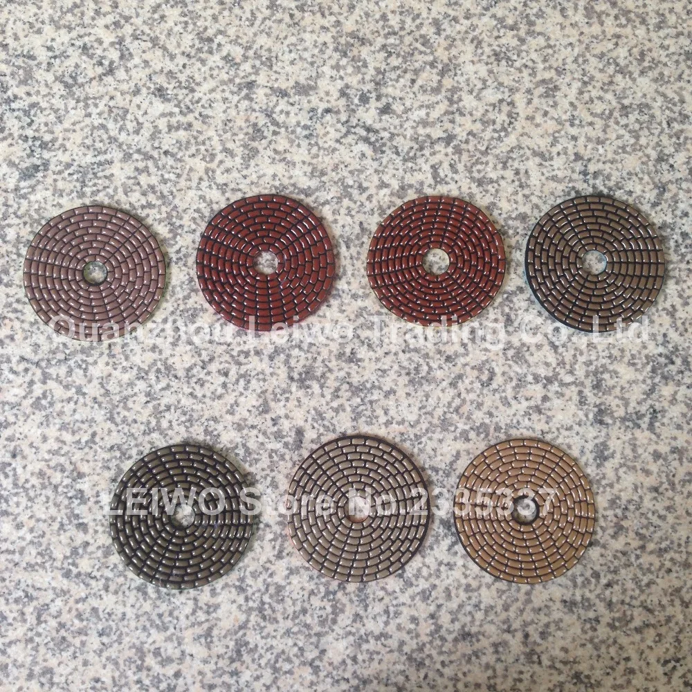 Сухой полировальный коврик 4 дюйма гранитные полировальные колодки полированные