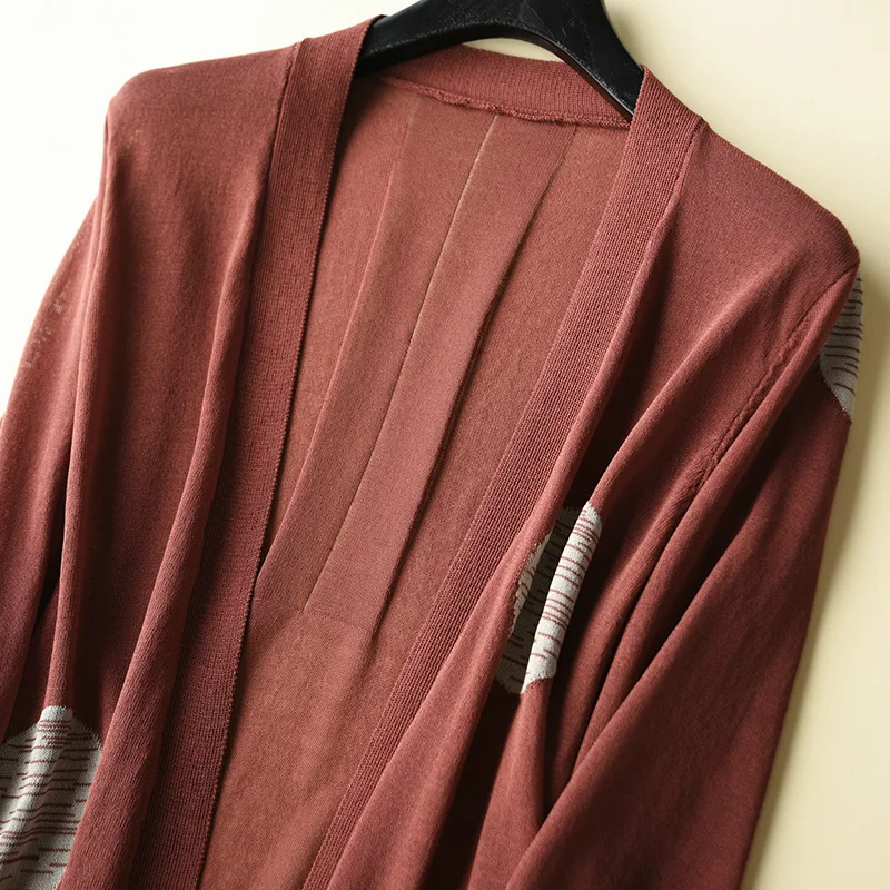 

2019 sunscreen ice silk cardigan women's V-neck summer thin section knit cardigan half-sleeve versatile air-conditioning shirt