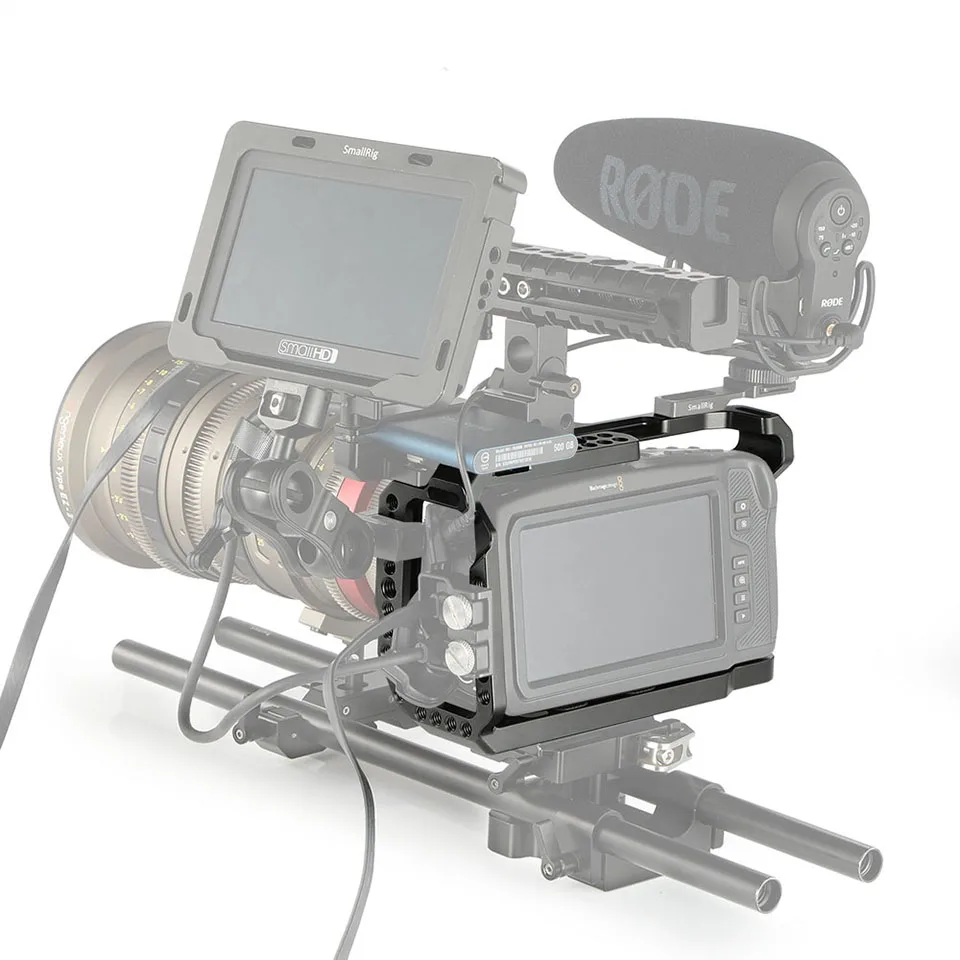 SmallRig DSLR камера клетка для Blackmagic Дизайн Карманный кинотеатр камера 4K BMPCC 4K клетка Rig 2203