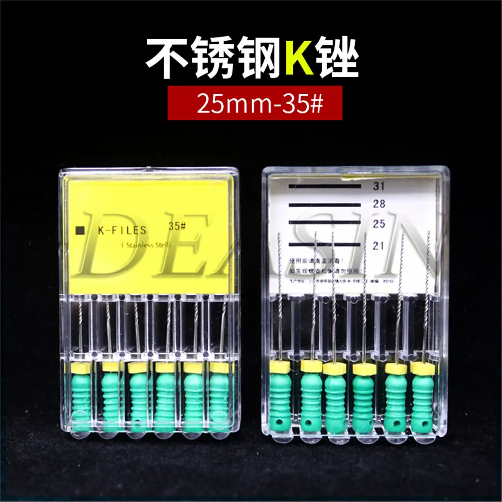 Endodontic Root Canal K Files (Hand Use) Dental K-File 25mm #06#08#10#15#20#25-40 files Instruments Dentist Tools | Красота и