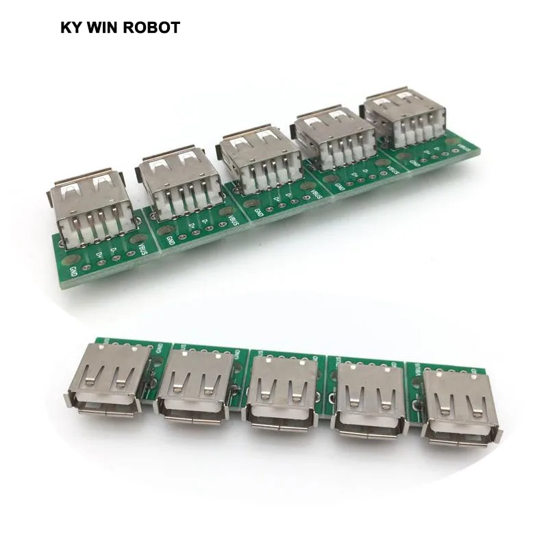 5 шт. тип A Женский USB для DIP 2 0 мм адаптер печатной платы конвертер Arduino |