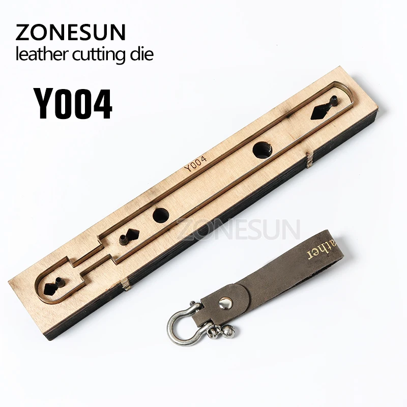ZONESUN кожаный ремесло DIY брелок деревянный шаблонный нож пробивая для Резки