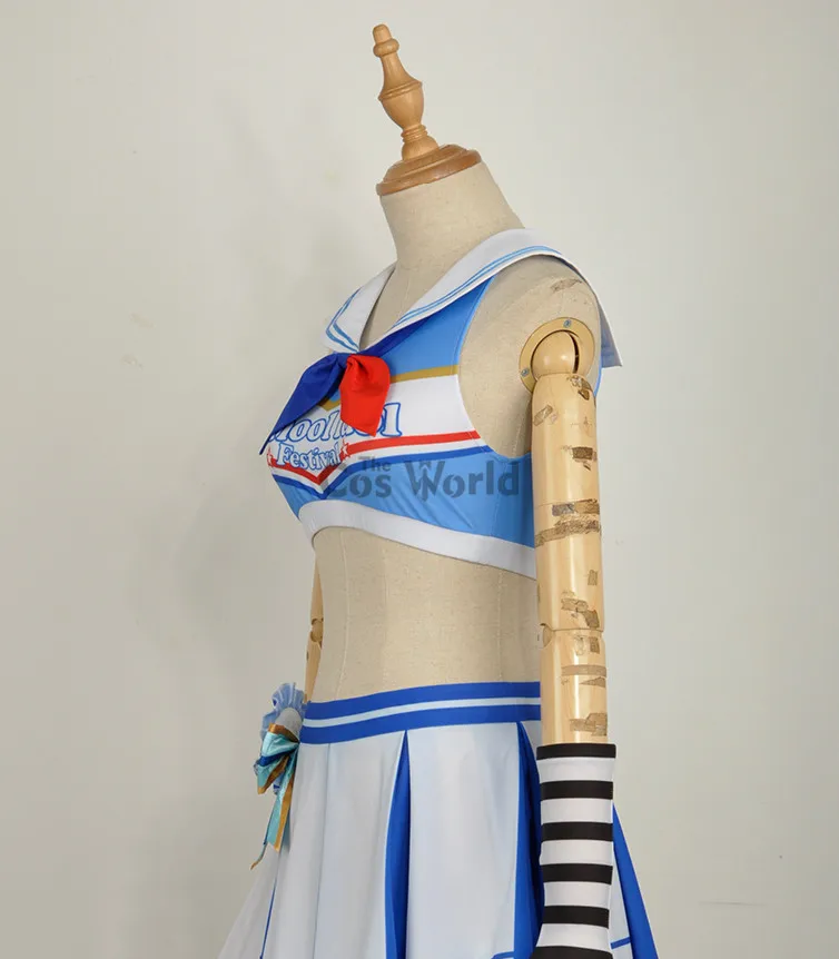 Милый! Солнечный свет! Aqours Watanabe You Cheerleaders костюм моряка платье униформа наряд
