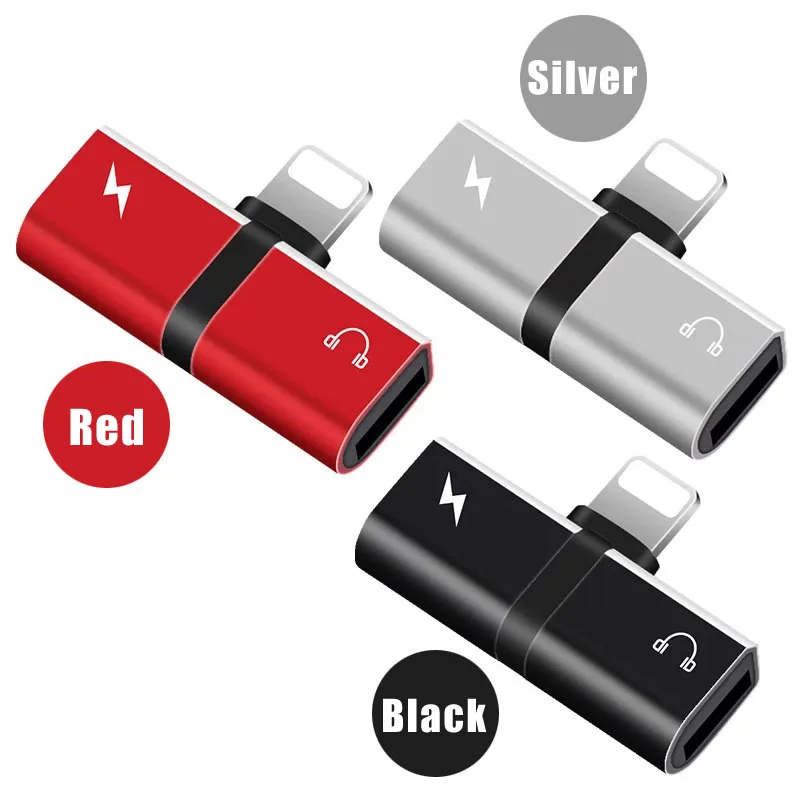 Allvcover 2 in 1 Dual Splitter for iPhone X 8 7 Plus Lightning Converter Charger Audio Headphone Jack Adapter IOS 10 | Мобильные