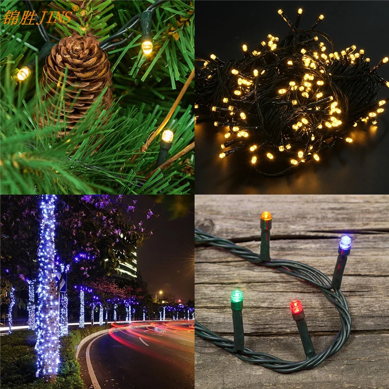 12M Waterproof гирлянда Solar Led Strip Outdoor Tree Luces Lights Holiday светодиодная лента Decorations |