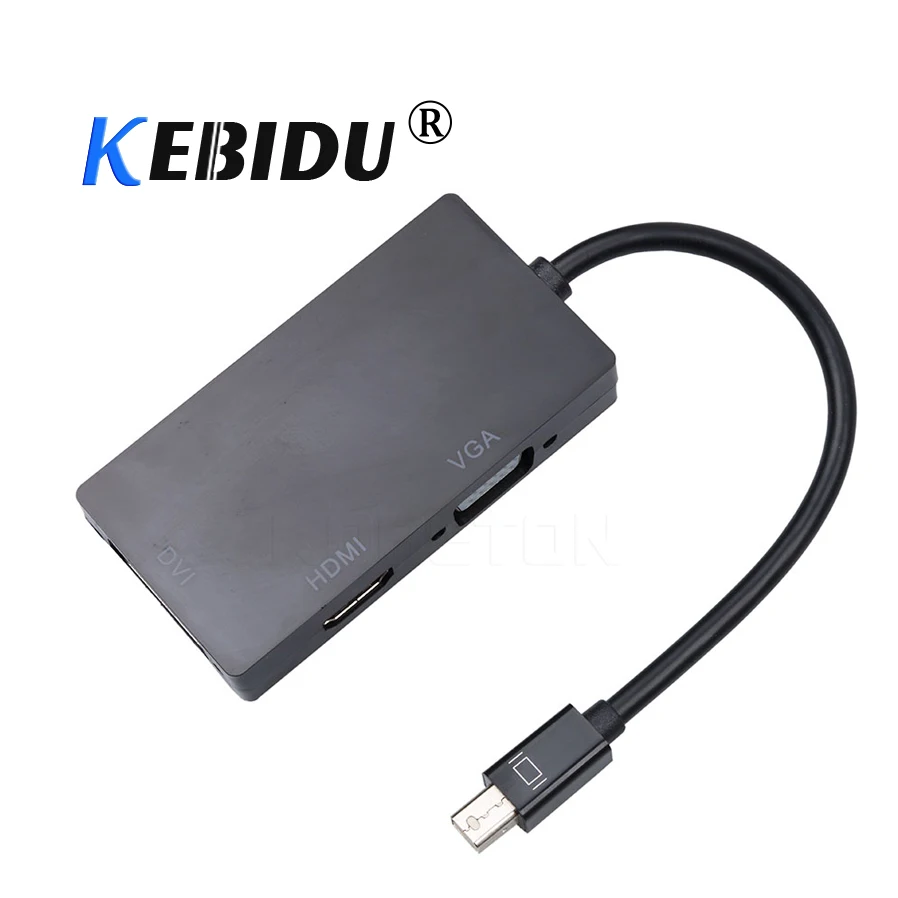3 в 1 Мини Дисплей Порты и разъёмы мужчина к совместимому с HDMI VGA DVI переходник