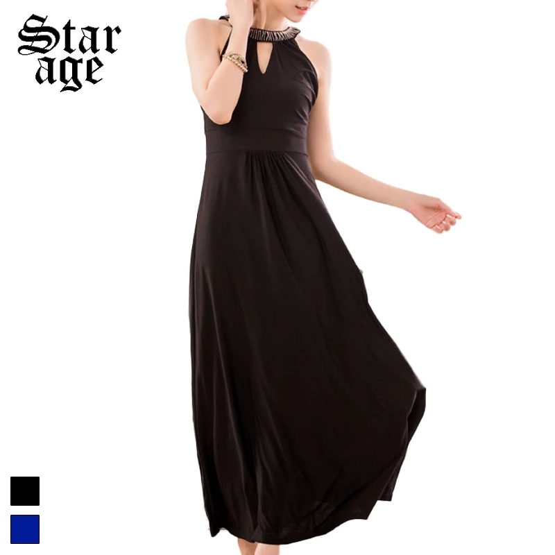 Женское длинное вечернее платье с бусинами однотонное бальное длиной до