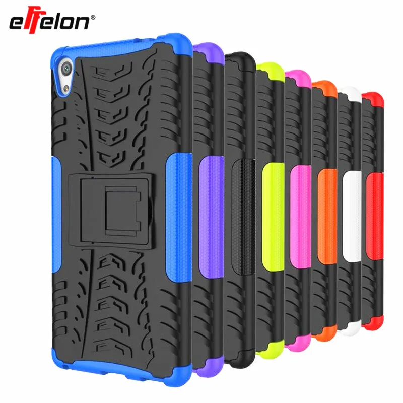 Effelon для Sony Xperia C6 XA Ультра чехол телефона 2в1 двухслойная подставка сверхпрочная