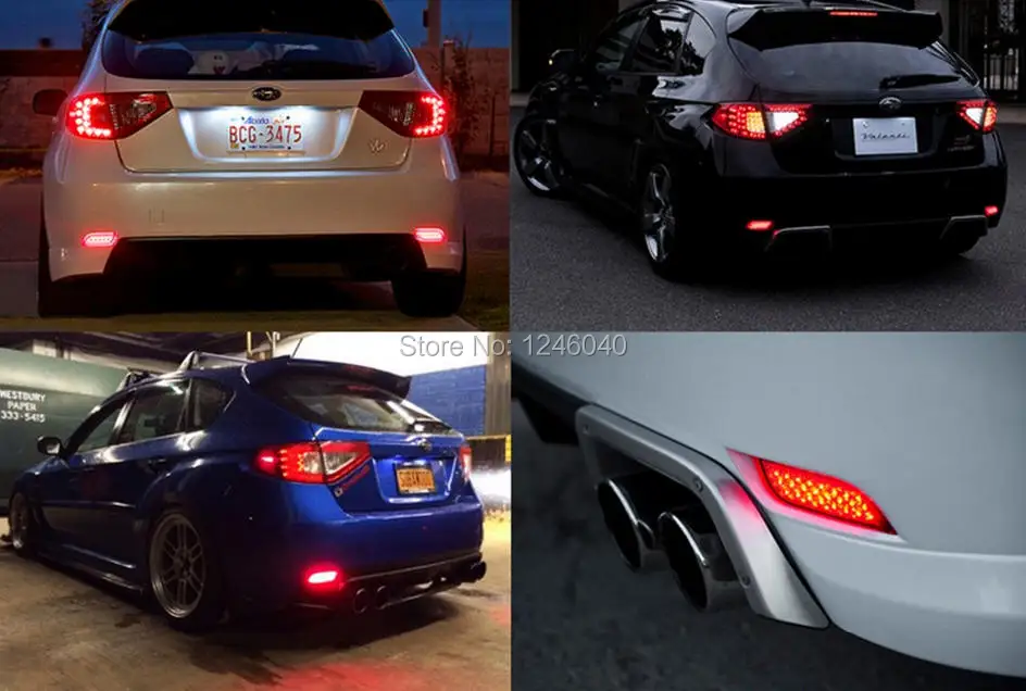 Красный светоотражатель для заднего бампера стоп сигнал светодиодный