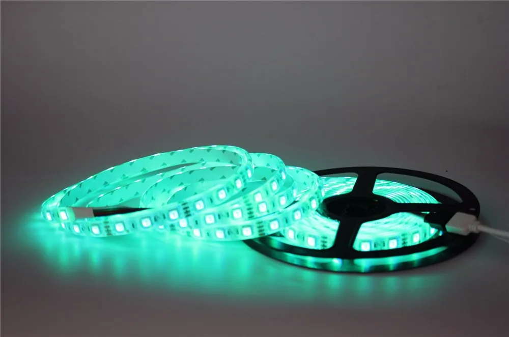 5050 RGB Светодиодная лента не водонепроницаемая/Водонепроницаемая 5 м 300 Fita + 44